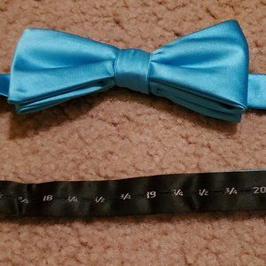 Men's Teal Blue Stafford Adjustable Bowtie